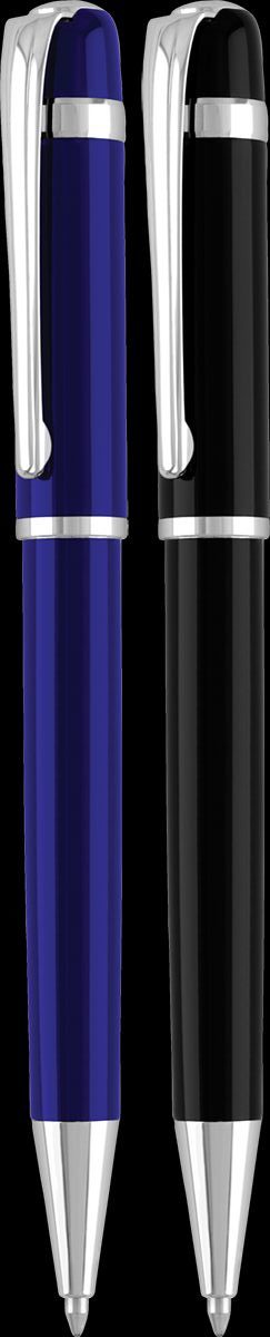 Blue & Black Promotional Metal Baccus Pens